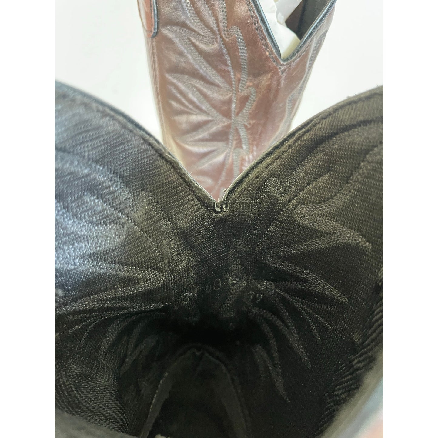 Laredo Women Vintage Dark Brown Concho Tassel Cowboy Boots - Size 6