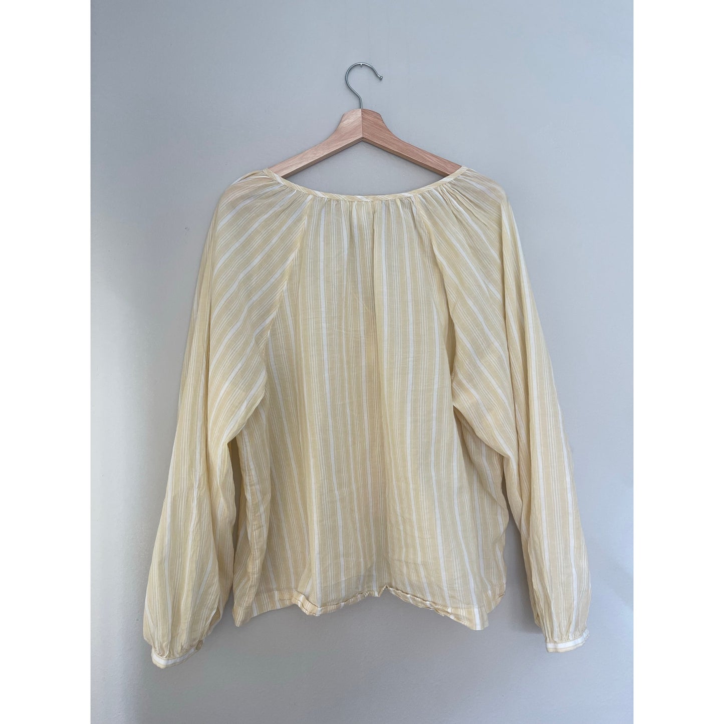 Treasure & Bond Yellow Striped Poplin Blouse