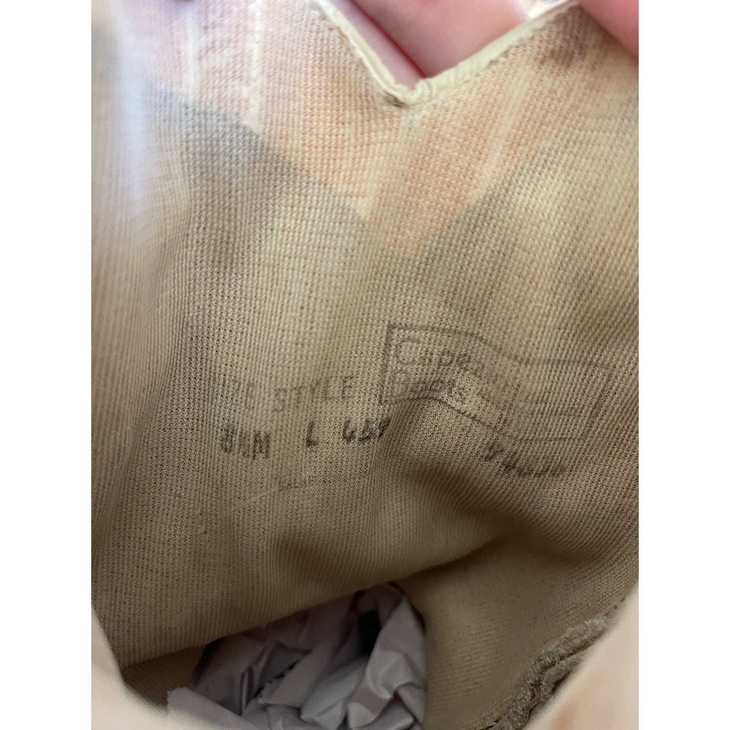 Capezio Women Vintage Cream Suede Harness Cowboy Boots - Size 8.5M