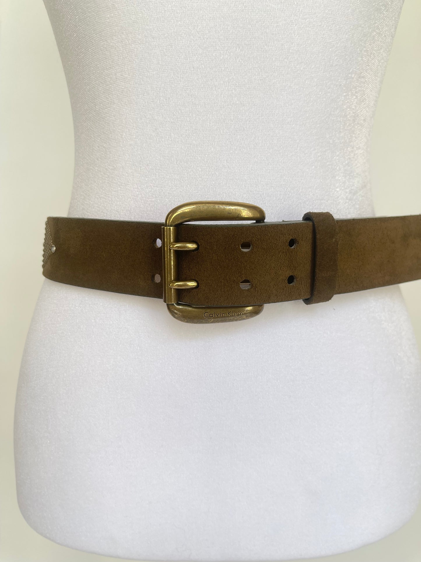 Calvin Klein Suede Studded Belt