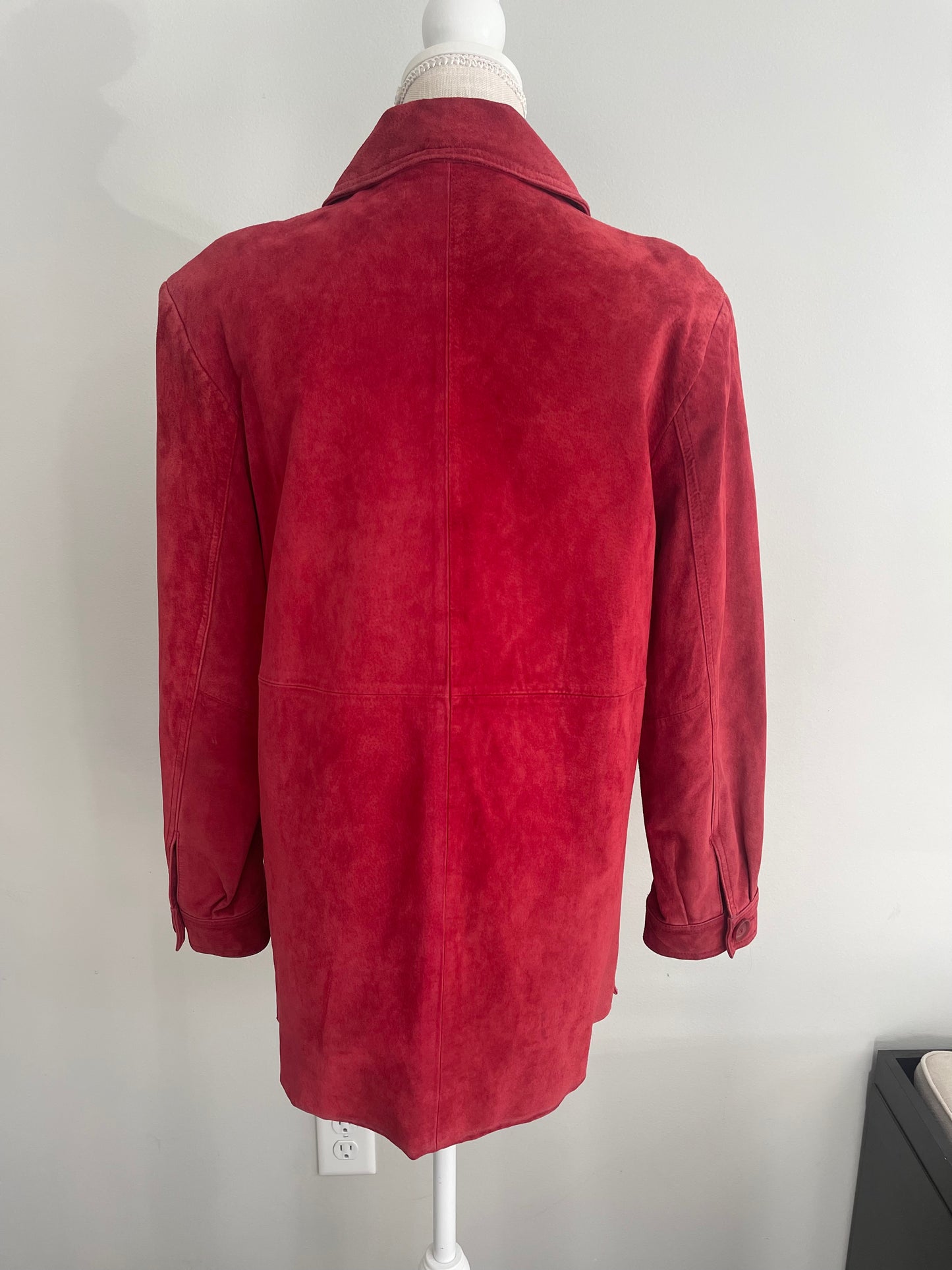 Vintage Cherokee Red Suede Mid-length Jacket