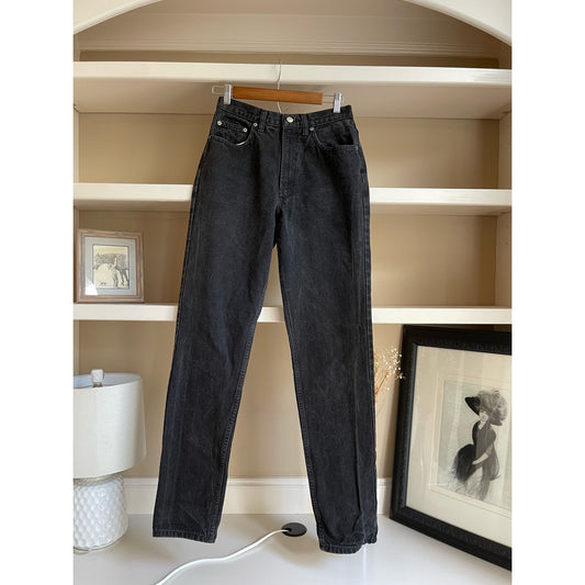 Vintage Gap Classic Fit Black Straight Leg Jeans