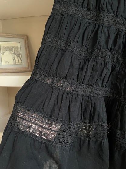 White Stag Black Lace Maxi - Women’s Size Small (4/6)