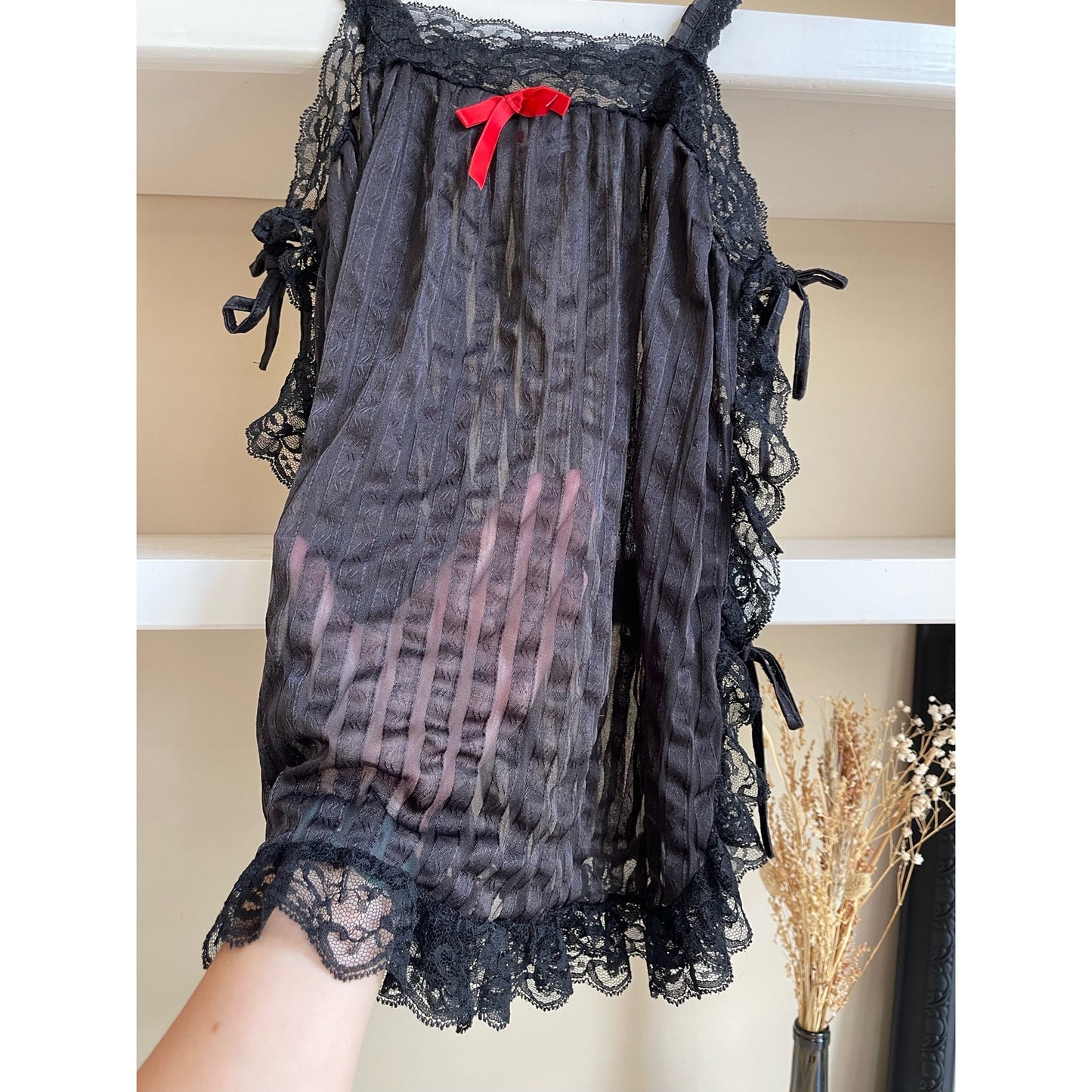 Vintage Lingerie Side Tie Top