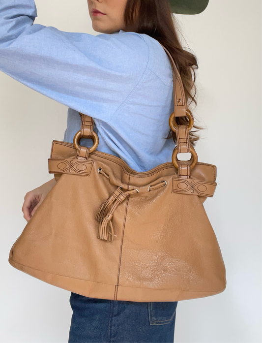 The Sak Genuine Leather Western Hobo Bag