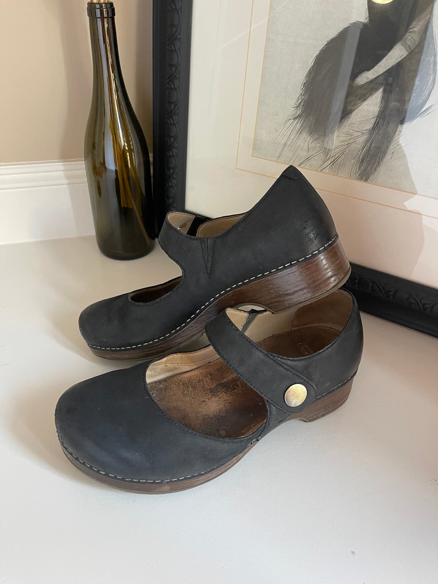 Dansko Black Mary Jane Clogs