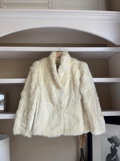 Vintage Rabbit Fur Coat - Size Large