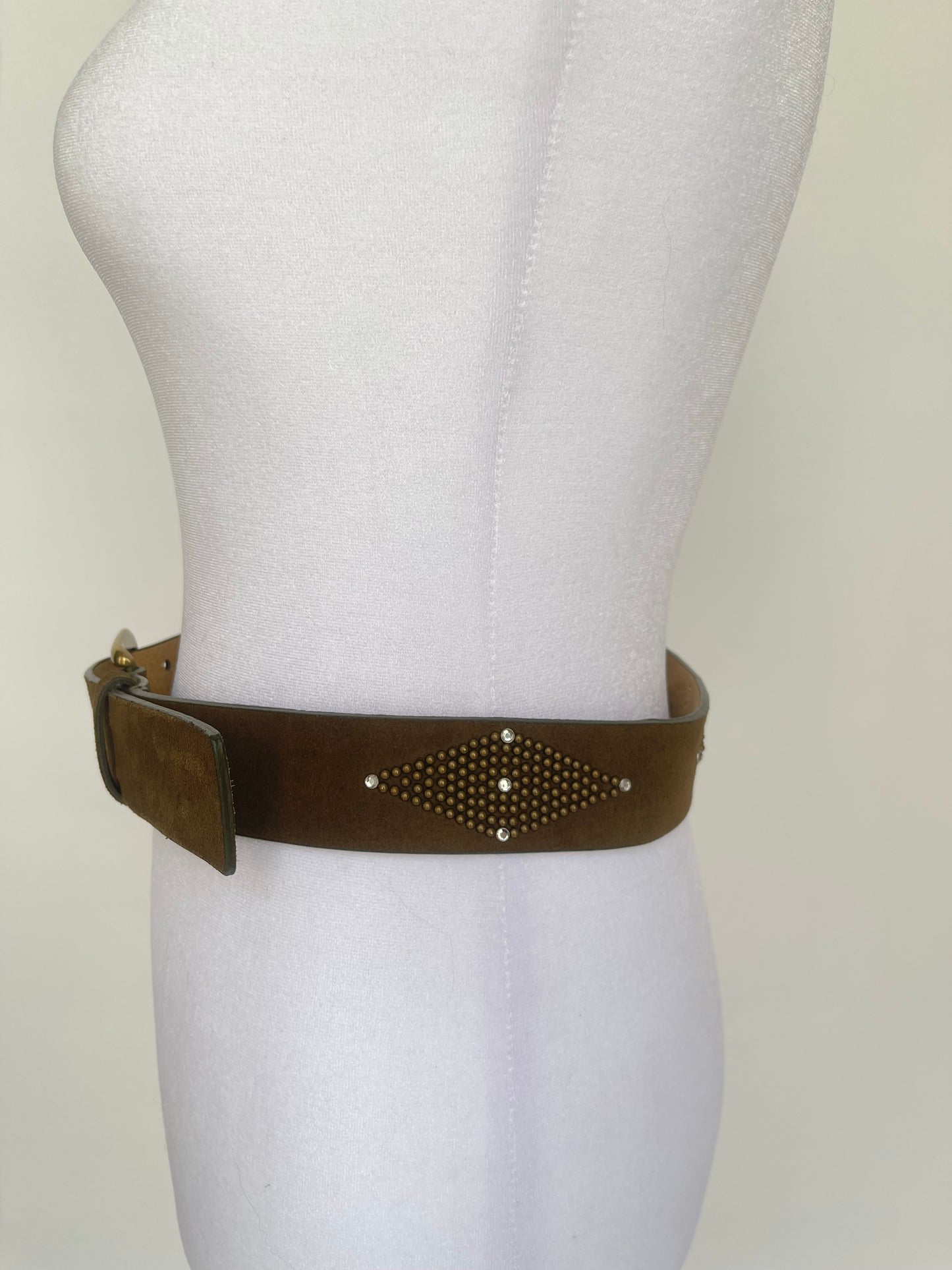 Calvin Klein Suede Studded Belt