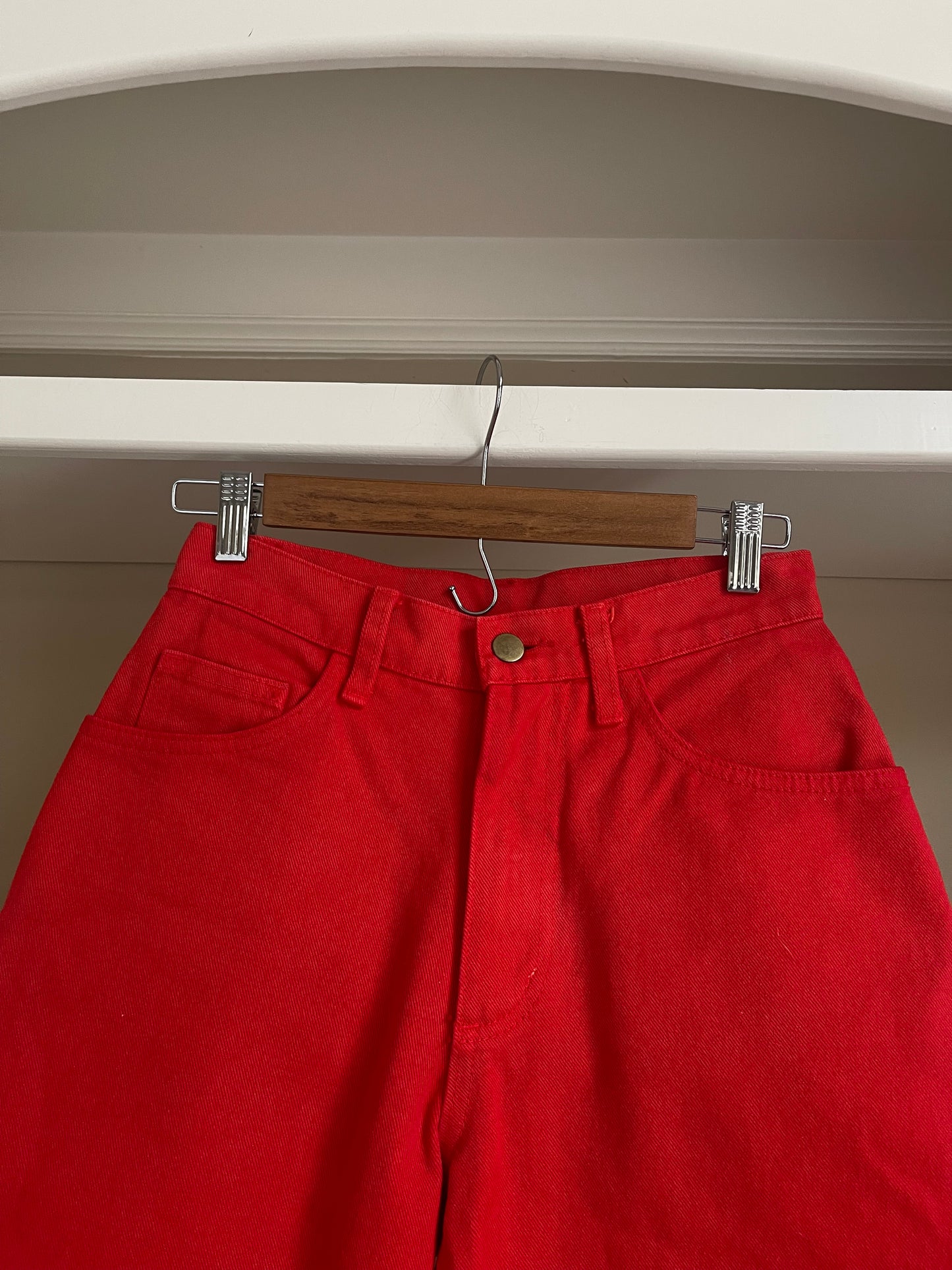 Vintage Red Straight Leg Jeans - Size 26