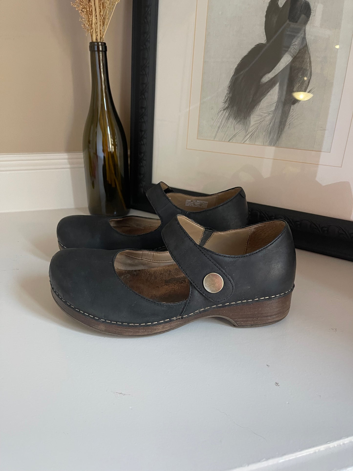 Dansko Black Mary Jane Clogs