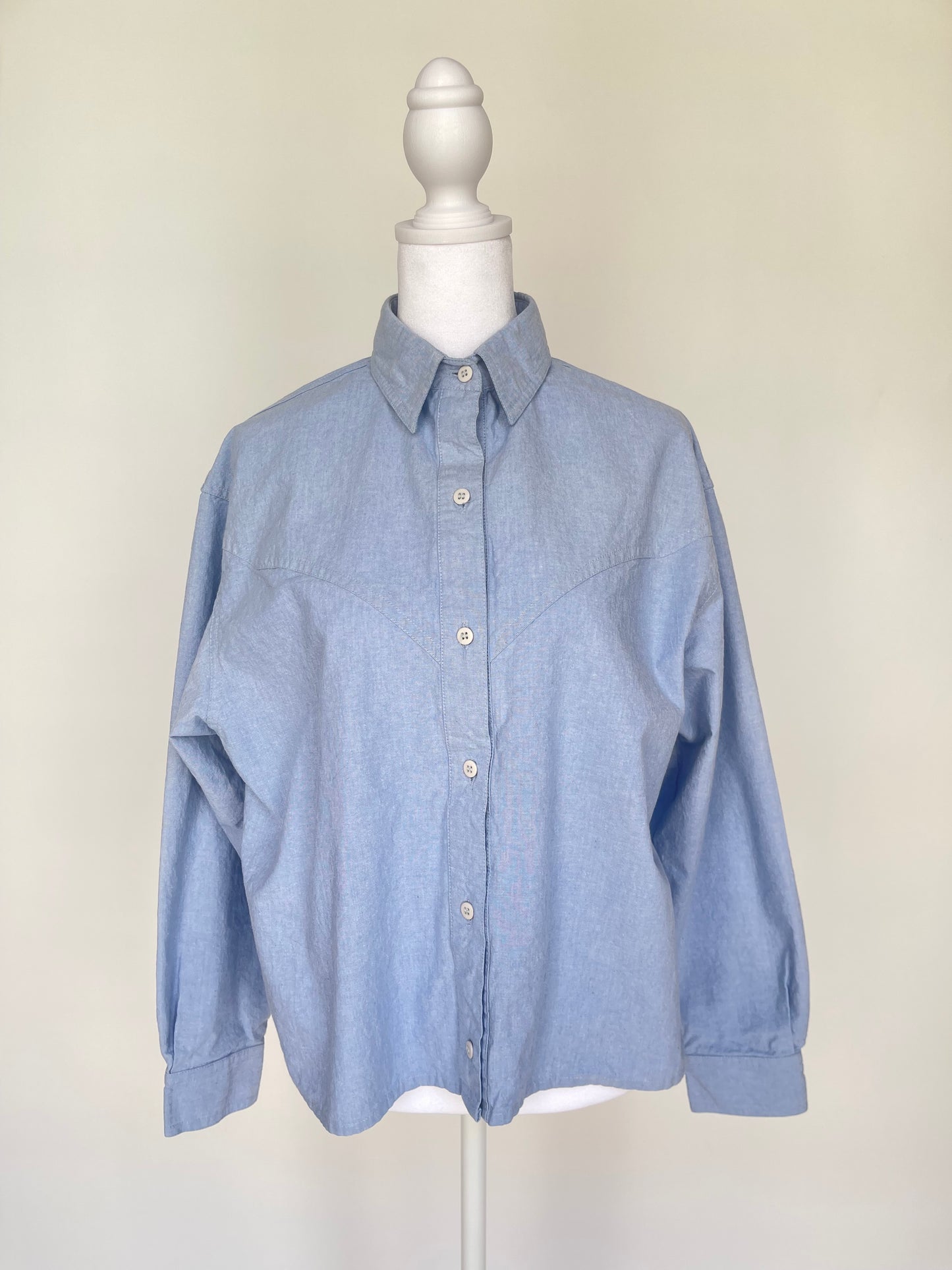 Vintage Western Boxy Button Down - Size M