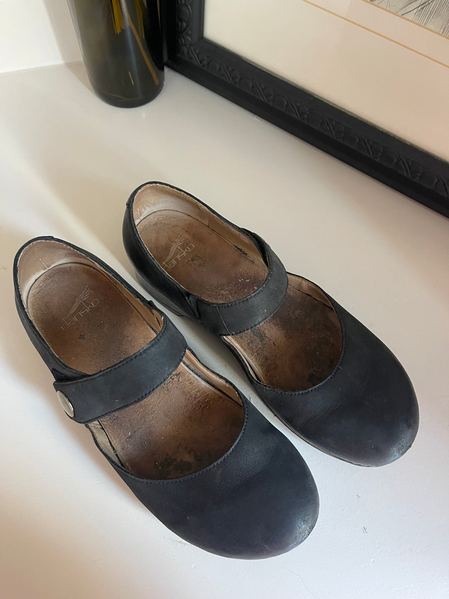 Dansko Black Mary Jane Clogs