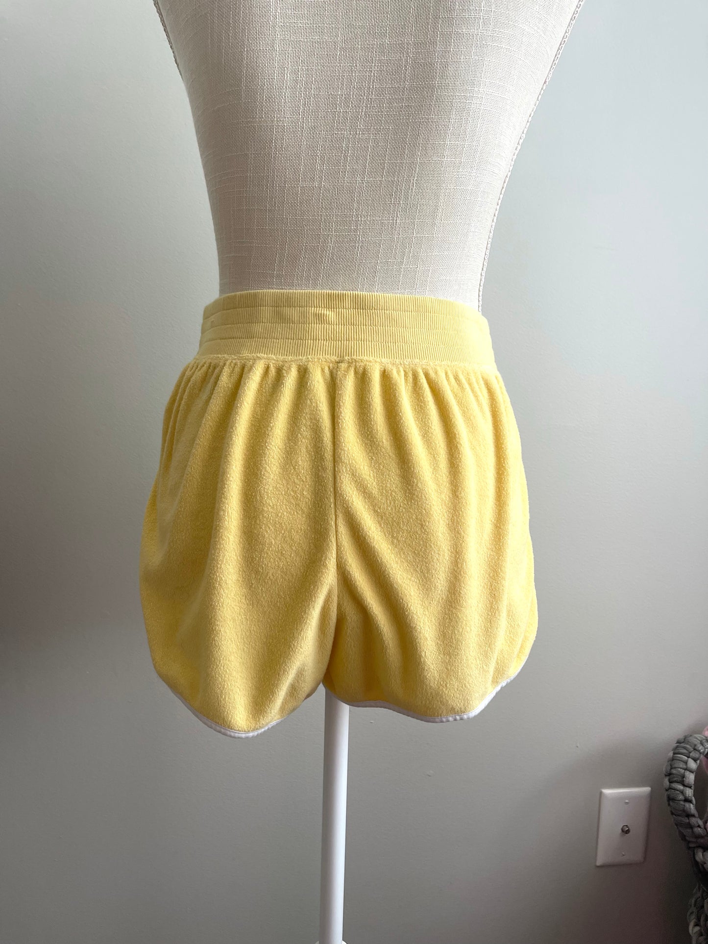 SO Goods for Life Yellow Terry Shorts