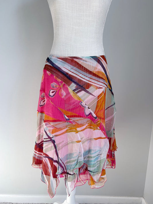 Peter Nygard Silk Skirt