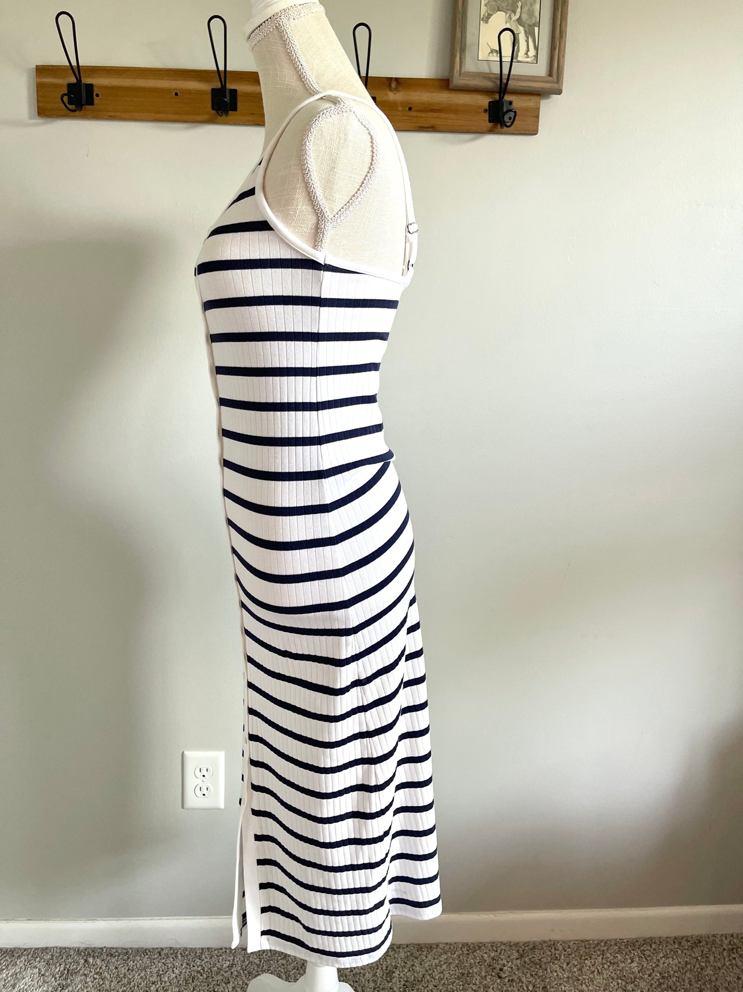 Aerie Striped Midi Dress