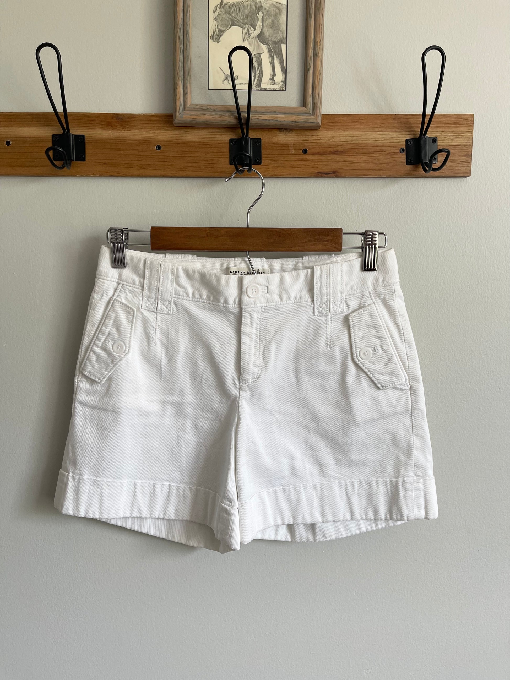 Banana Republic White Shorts