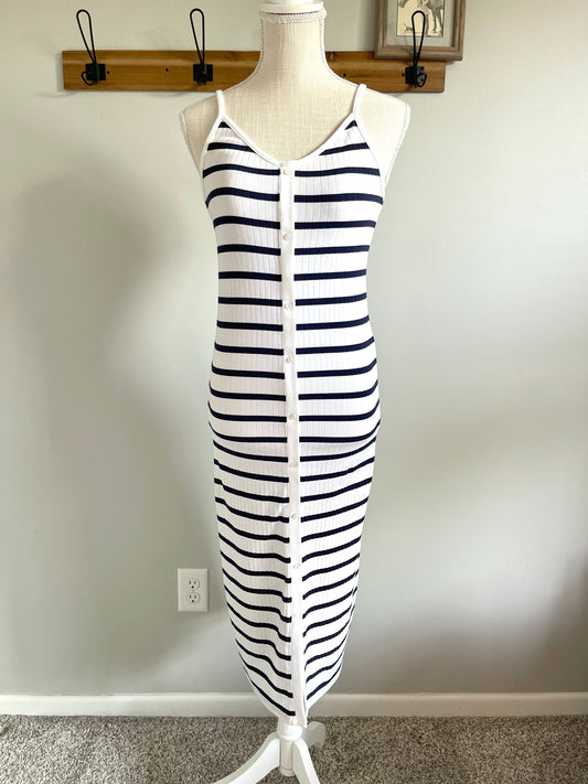 Aerie Striped Midi Dress